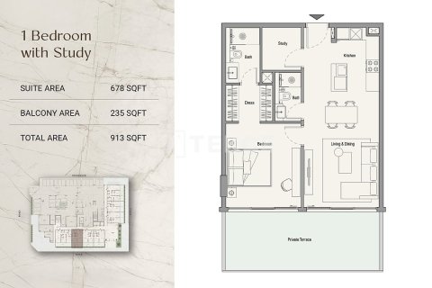 Apartment de 1 dormitorio en Al Sufouh, UAE No. 210790 19