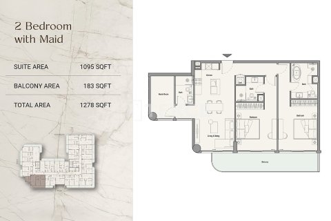 Apartment de 1 dormitorio en Al Sufouh, UAE No. 210790 22
