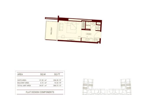 Studio Apartment in Jumeirah Village Circle, UAE No. 170409 14