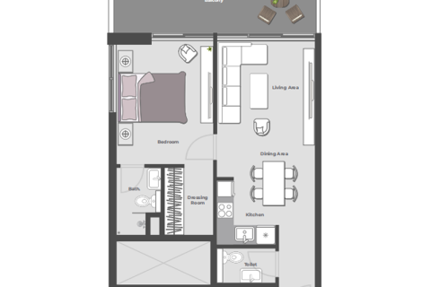 Apartamento tipo estudio Estudio en Dubai Land, UAE No. 170406 20