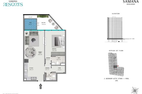 Apartamento tipo estudio Estudio en Dubai Production City (IMPZ), UAE No. 170407 17