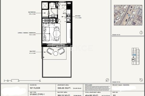 Apartment de 1 dormitorio en Jebel Ali, UAE No. 172277 15