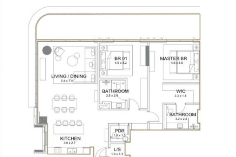 Apartment de 2 dormitorios No. 128890 12