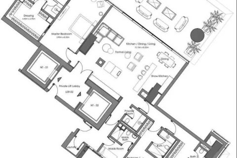 Квартира с 3 спальнями  №108655 4