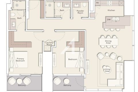 Appartement de 2 chambres  No. 112358 13