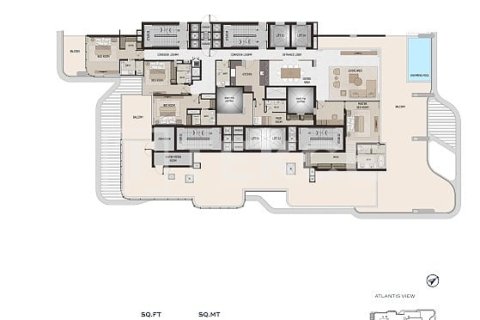 Duplex de 4 dormitorios en Palm Jumeirah, UAE No. 210669 25