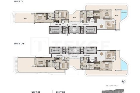 Duplex de 4 dormitorios en Palm Jumeirah, UAE No. 210669 23