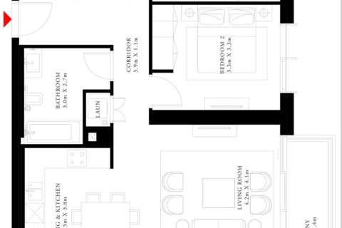 2 غرف نوم شقة في BEACH ISLE EMAAR Beachfront, الإمارات العربية المتحدة رقم 96865 5