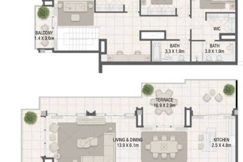 3 bedrooms Duplex in Dubai, UAE No. 13914 1