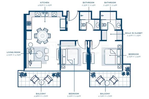 Appartement de 3 chambres à Dubai, UAE No. 136229 24