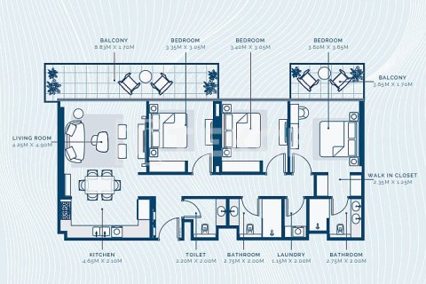 Appartement de 3 chambres à Dubai, UAE No. 136229 26