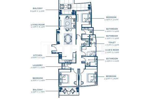 Appartement de 3 chambres à Dubai, UAE No. 136229 27