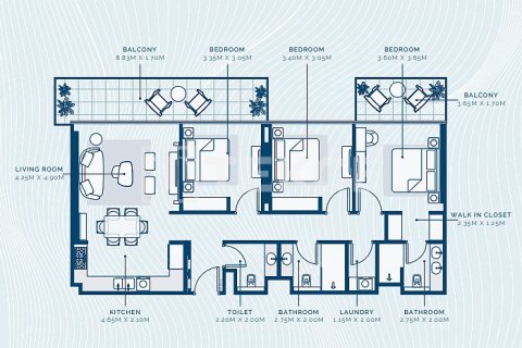Appartement de 2 chambres à Dubai, UAE No. 136228 26