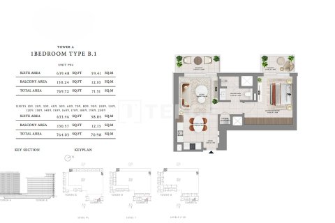 Appartement de 1 chambre à Dubai Hills Estate, UAE No. 136224 13