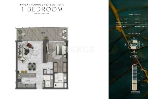 Appartement de 1 chambre à Dubai, UAE No. 136230 26