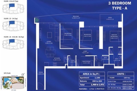 3 bedrooms Apartment in FASHIONZ RESIDENCES Jumeirah Village Triangle, UAE No. 173177 8
