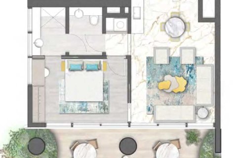 Квартира с 1 спальней в DAMAC CHIC TOWER,  №109137 6