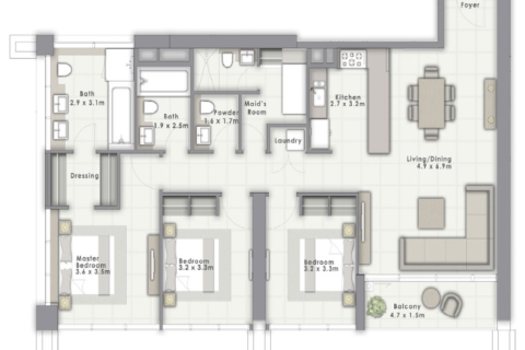 Appartement de 143m² à Dubai, UAE No. 96697 2