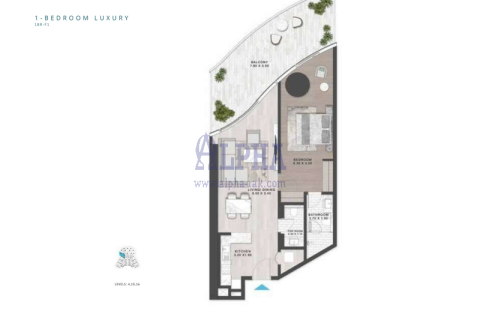 Apartment de 1 dormitorio en Dubai Media City, UAE No. 148836 13