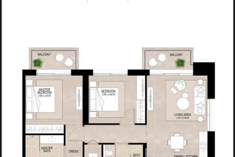2 bedrooms Apartment  No. 132119 8