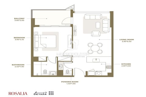 Apartment de 1 dormitorio No. 128330 13