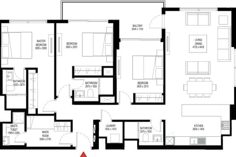 Apartment de 3 dormitorios en SOBHA HARTLAND Sobha Hartland, UAE No. 96571 17