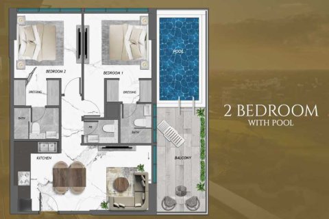 Квартира с 2 спальнями в SAMANA GOLF VIEWS,  №108842 6