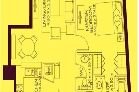 Квартира с 1 спальней №120309 12