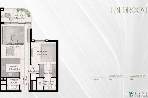 Appartement de 1 chambre  No. 107861 15