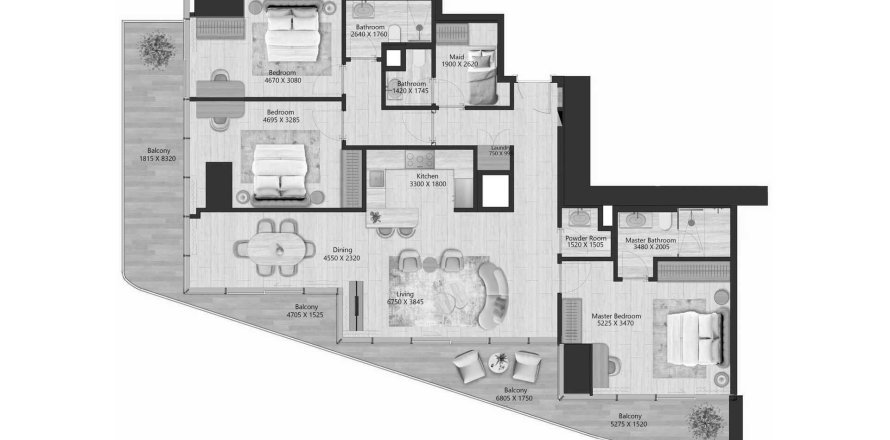 Apartment de 3 dormitorios en IL Vento  No. 125710