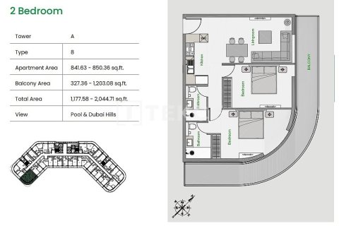 Studio Apartment in Arjan, UAE No. 172307 19