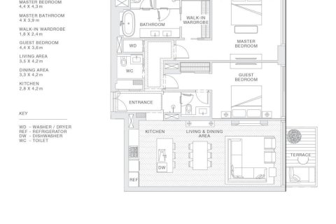 Apartment de 1 dormitorio  No. 124102 14