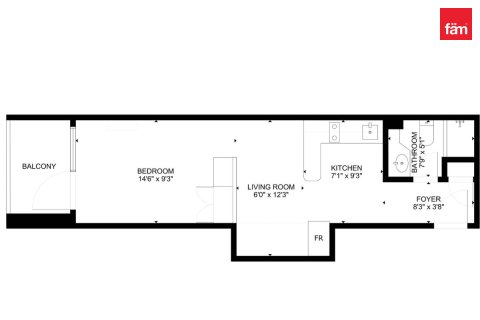 43.4m² Apartment in Dubai, UAE No. 188314 16