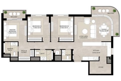 1 bedroom Apartment in Town Square, UAE No. 170436 17