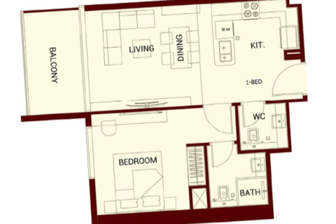 Apartamento tipo estudio Estudio en Jumeirah Village Circle, UAE No. 170438 21
