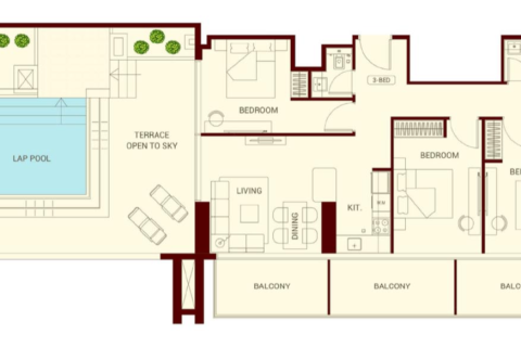 Apartamento tipo estudio Estudio en Jumeirah Village Circle, UAE No. 170438 23