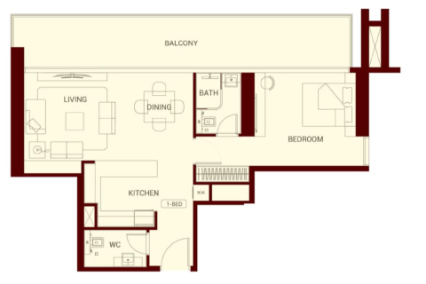 Apartamento tipo estudio Estudio en Jumeirah Village Circle, UAE No. 170438 22
