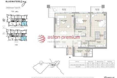 Apartment de 2 dormitorios en Bluewaters, UAE No. 101844 17