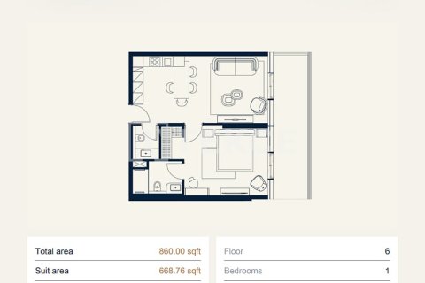 Квартира с 1 спальней в Дубай, ОАЭ №149969 25