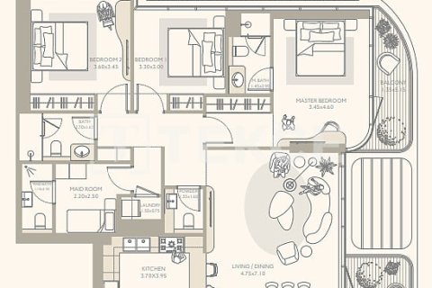 Appartement de 1 chambre à Dubai, UAE No. 149971 16