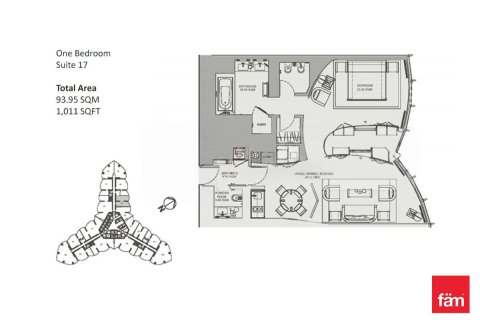 1 غرف نوم شقة في وسط مدينة دبي, الإمارات العربية المتحدة رقم 147681 23