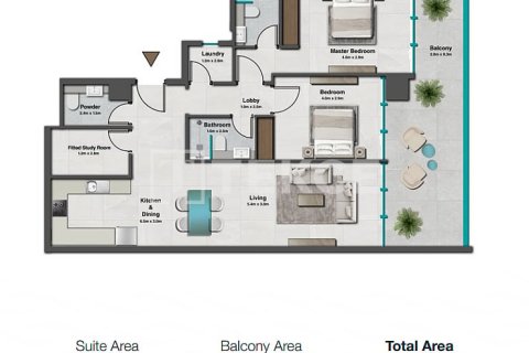Apartment de 2 dormitorios en Jumeirah Village Circle, UAE No. 142244 22