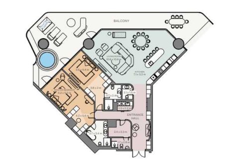 Квартира с 2 спальнями в Eywa,  №108823 8