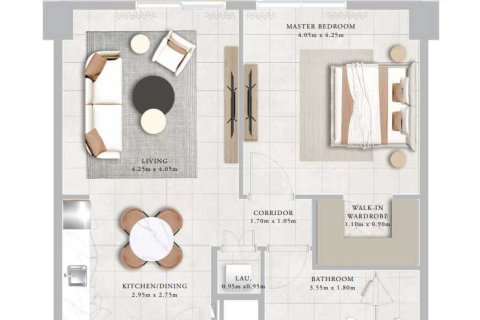 1 غرف نوم شقة  رقم 108826 5