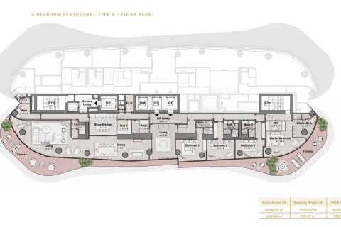 4 غرف نوم بانتهاوس في BULGARI LIGHTHOUSE  رقم 109080 8