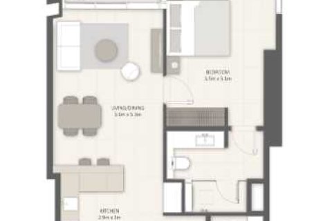 Apartment de 1 dormitorio en LIV LUX  No. 109077 5