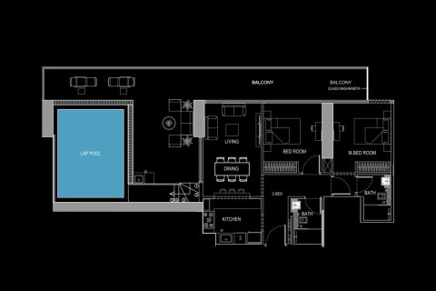 Apartment de 1 dormitorio en Jumeirah Village Circle, UAE No. 170492 7