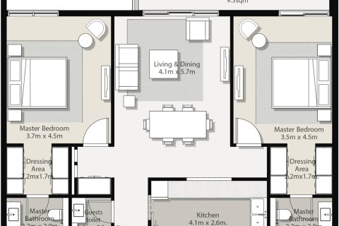 Apartment de 33m² en Aljada, UAE No. 170489 8