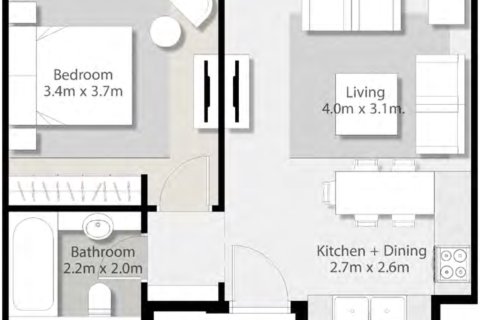 Studio Apartment in Aljada, UAE No. 170488 9