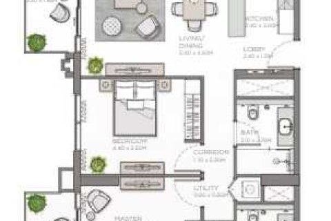 2 غرف نوم شقة  رقم 108647 5